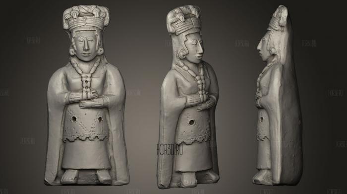 Maya figure Yucatan stl model for CNC