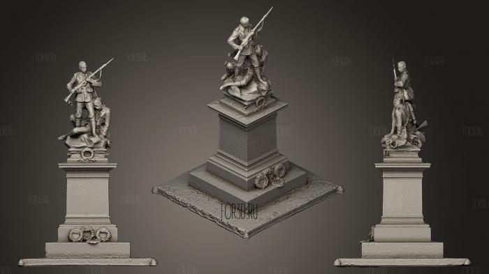 South African War Memorial stl model for CNC