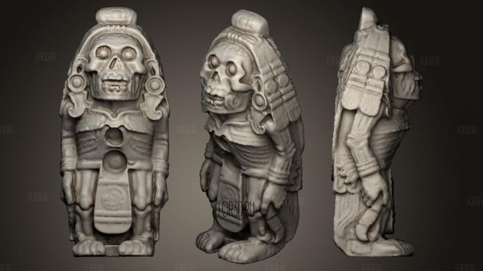 Aztec god Quetzalcoatl or Xolotl stl model for CNC