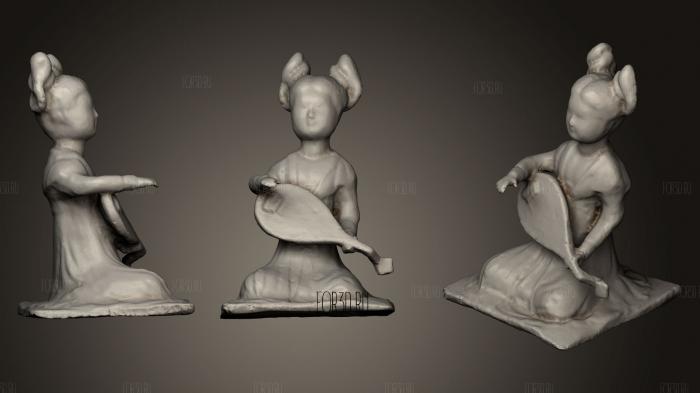 Chinese tomb figures 2 stl model for CNC