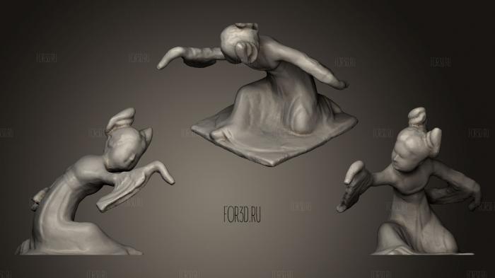 Chinese tomb figures 3 stl model for CNC