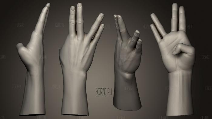 Female Hand Sculpt 18 3d stl модель для ЧПУ