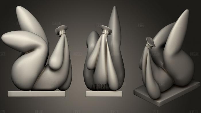 Скульптура Плененная роскошью 3d stl модель для ЧПУ