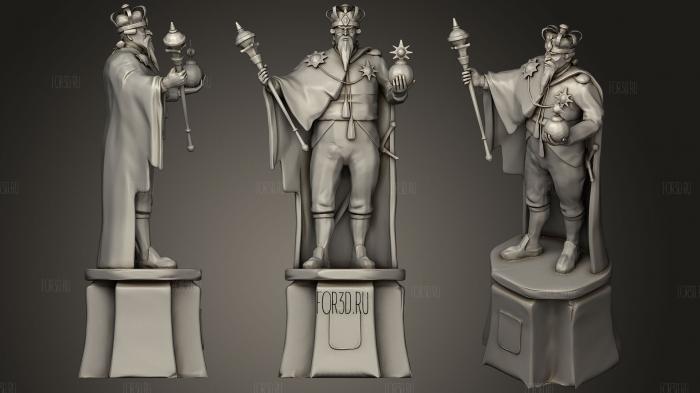 Statues King & Queen 3d stl модель для ЧПУ