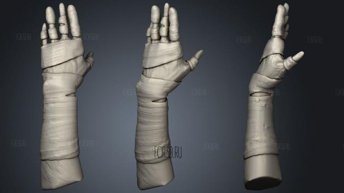 Bandaged Hand 2 3d stl модель для ЧПУ