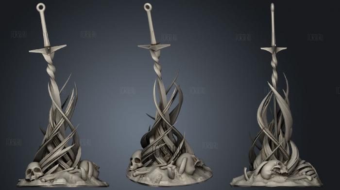 Dark Souls Bonfire stl model for CNC