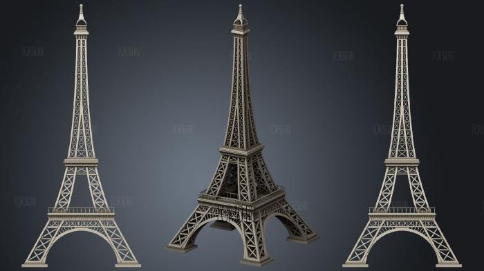 Eiffel tower 2 3d stl модель для ЧПУ