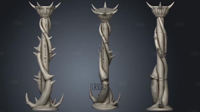 Expedition to the Underworld Pillar stl model for CNC