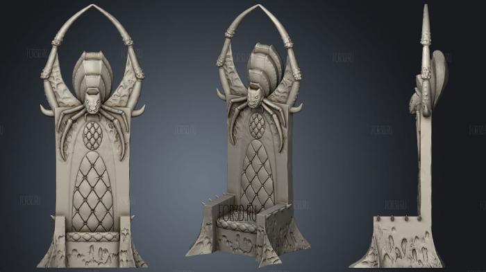 Expedition to the Underworld Throne stl model for CNC