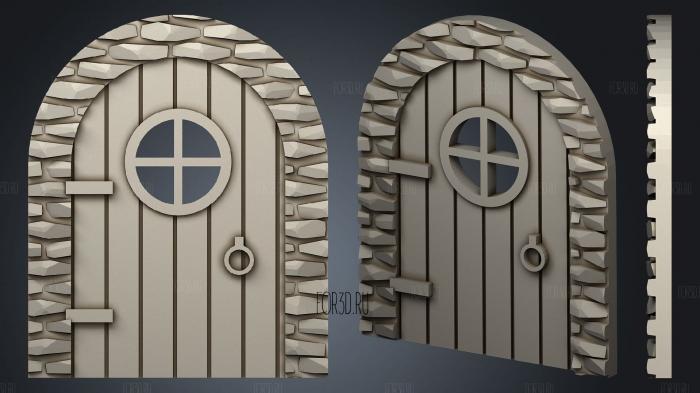 Fairy Door stl model for CNC