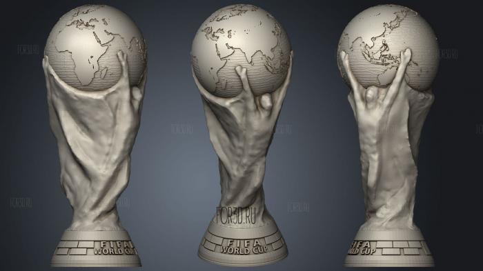 Трофей Чемпионата мира по футболу FIFA 3d stl модель для ЧПУ