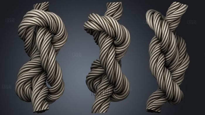 Figure Of Eight Knot 3d stl модель для ЧПУ