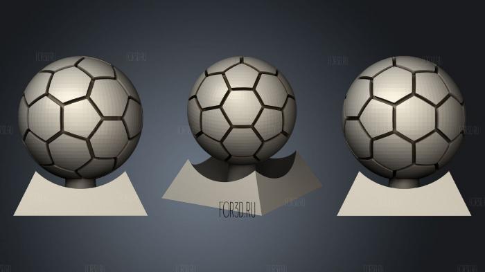 Футбол Футбольный мяч (1) 3d stl модель для ЧПУ