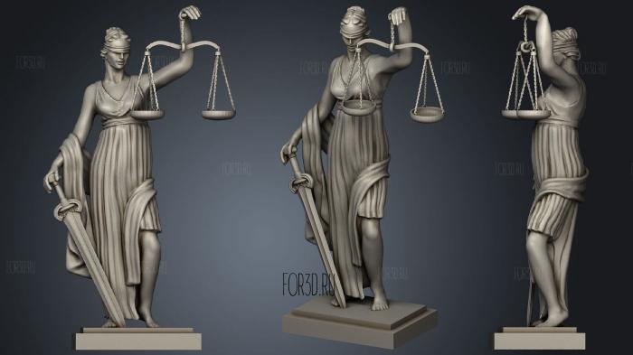 Богиня правосудия вторая жена Зевса Фемида 1 3d stl модель для ЧПУ