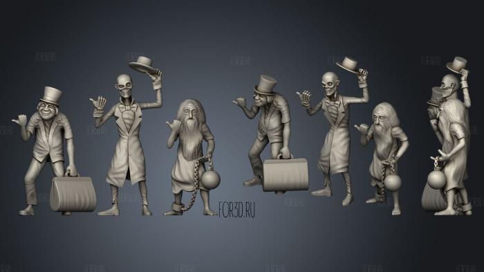 Hitchhiking Ghosts stl model for CNC