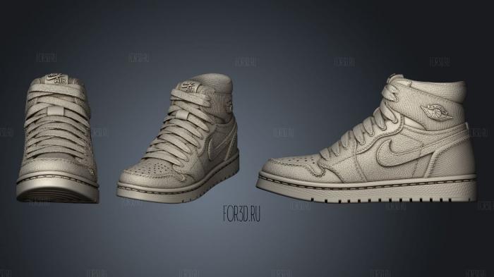 Jordan Retro Nike stl model for CNC