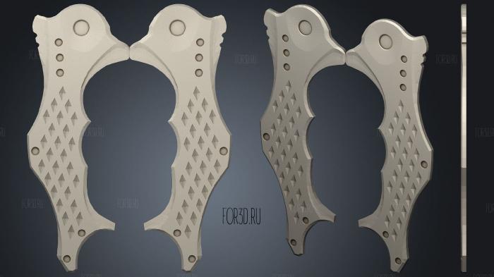 Karambit Fanton stl model for CNC