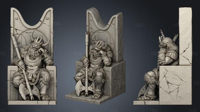 King Minos stl model for CNC