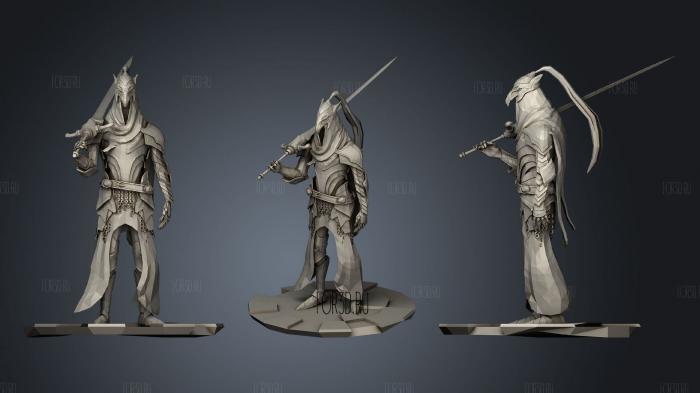 Knight Artorias stl model for CNC