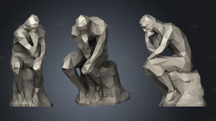 Low Poly The Tinker reparaid stl model for CNC