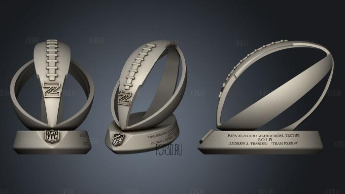 NFC Championship Trophy Replica stl model for CNC