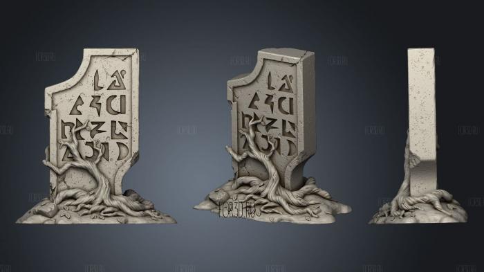 Oasis Small Ancient Stone stl model for CNC