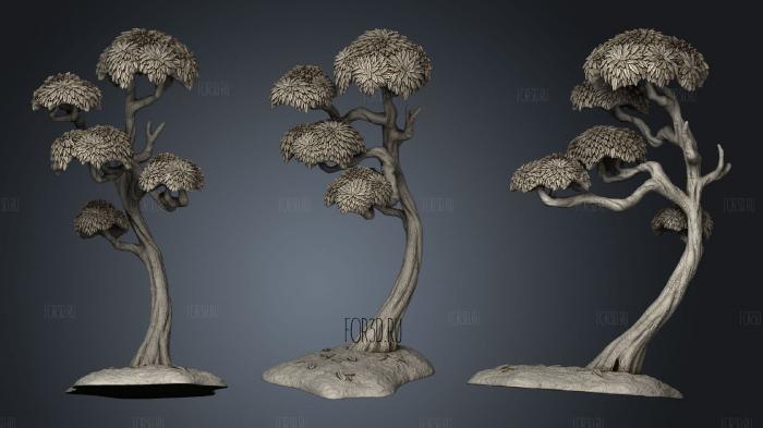 Oasis Tree2 stl model for CNC