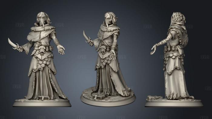 One Cultist 02 stl model for CNC