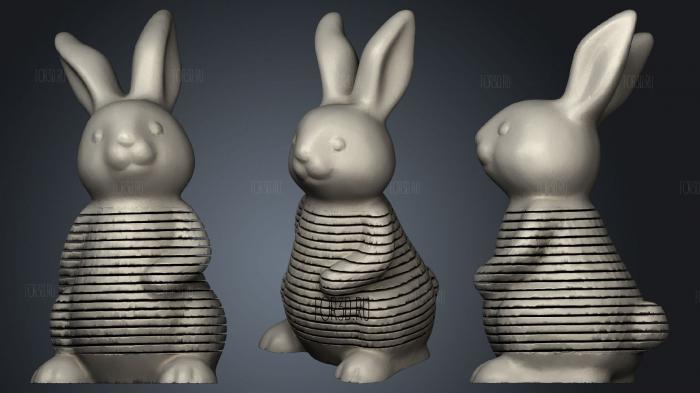 Rabbit Spring 2 stl model for CNC