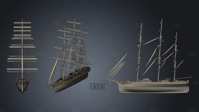 Sailboat stl model for CNC