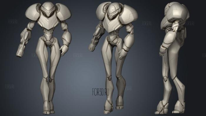 Samus Aran1 stl model for CNC