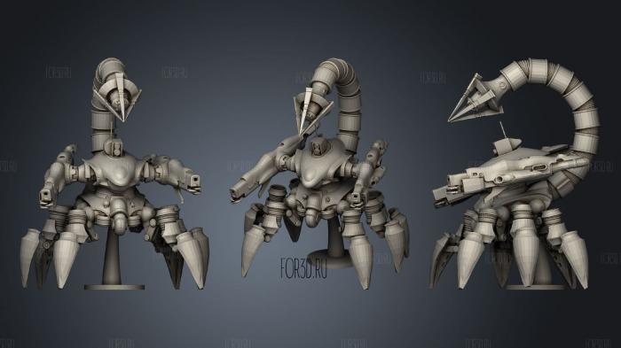 Scorpion sentinel fantasy 7 remake stl model for CNC