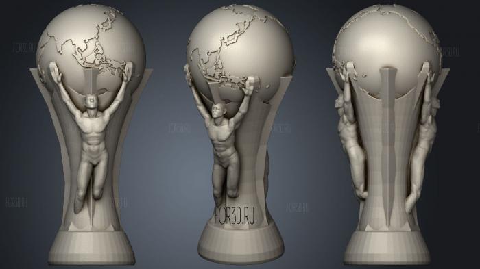 Soccer World Cup stl model for CNC