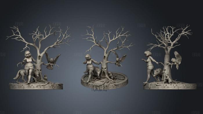 Tchibi velma forest fixed stl model for CNC