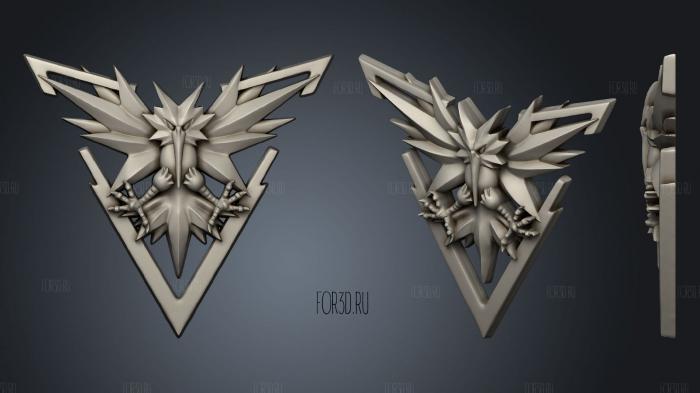 Team Instinct stl model for CNC