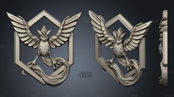 Team Mystic stl model for CNC