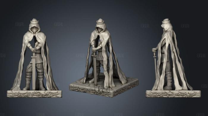 The Once and Future King stl model for CNC