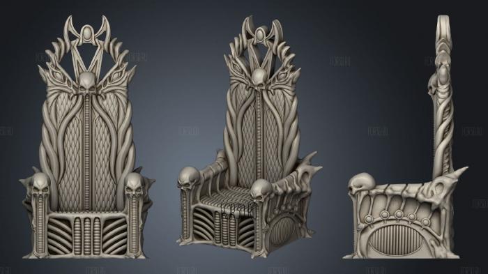 Throne stl model for CNC