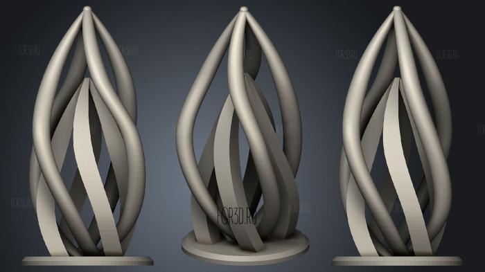 Twin Towers Lightable Structure stl model for CNC