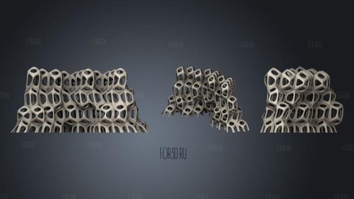 Twist Rhombic Dodecahedron Megastructure Twisted And Artisaned 3d stl модель для ЧПУ
