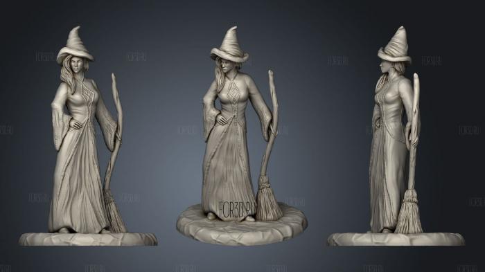 Witch Kickstarter stl model for CNC