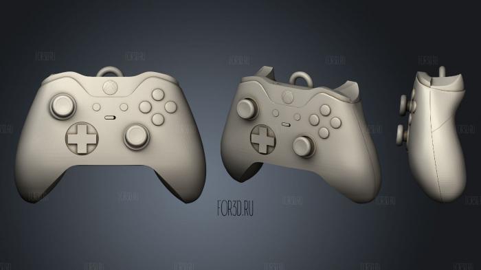 Xbox+One+Controller+Key Chain stl model for CNC