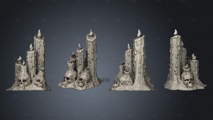 Cult of Hunger Candles 1 stl model for CNC