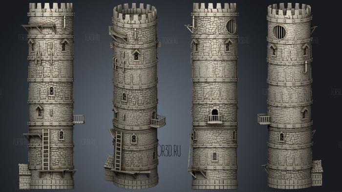 Dungeon Tower Alternative Roof No Pillars 3d stl модель для ЧПУ