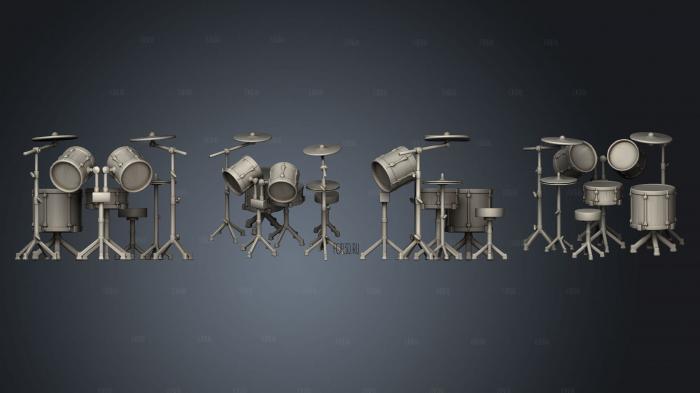 Вечеринка с барабанами Эрика Сингера 3d stl модель для ЧПУ