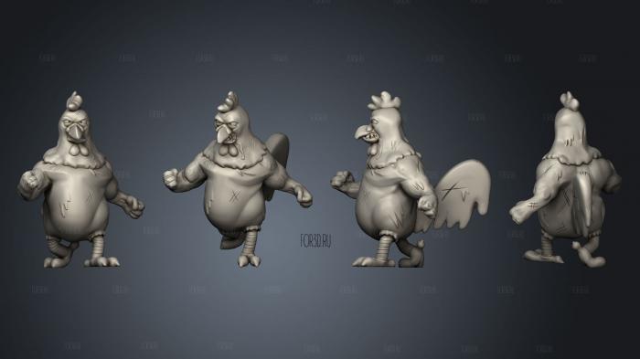 family guy chicken 3d stl модель для ЧПУ