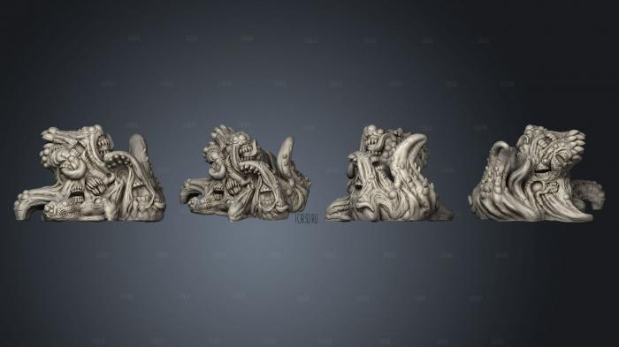 Gibbering Mouther stl model for CNC