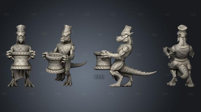 Kobolds of Yao Long Temple chefhelpers stl model for CNC
