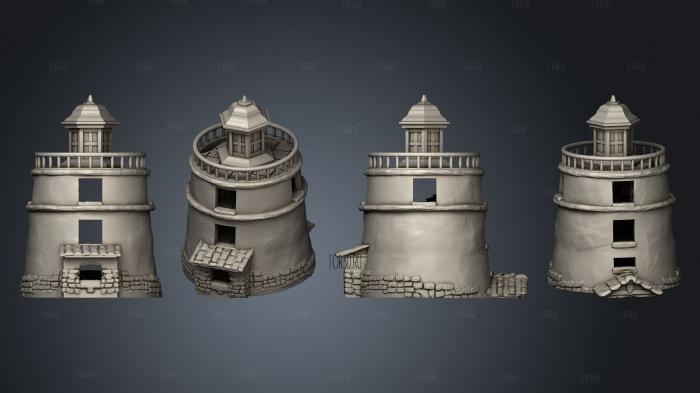 Lighthouse stl model for CNC