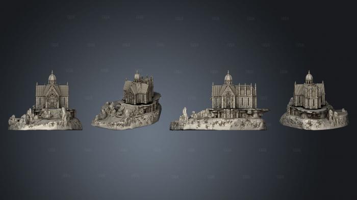 MAUSOLEUM stl model for CNC